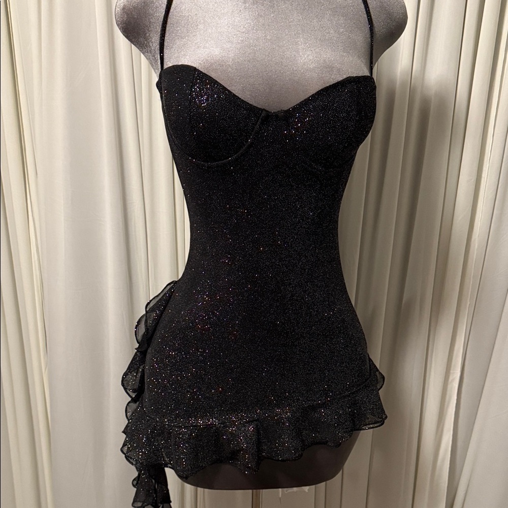 Dixie Mini Dress BabyBoo Black Sparkle